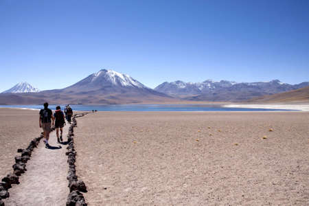 "lagunas miscanti y meniques" in Atacama desert near Andesの写真素材
