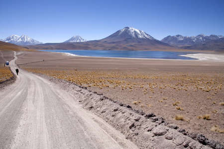 "lagunas miscanti y meniques" in Atacama desert near Andesの写真素材