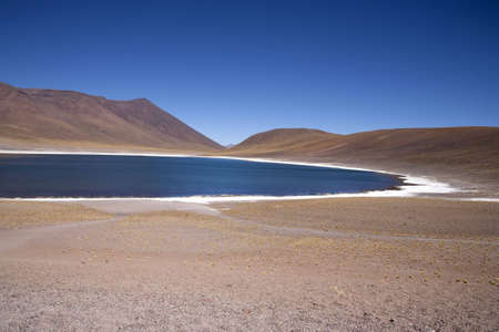 Lagunas Miscanti and Meniques in Atacama desert near Andes
