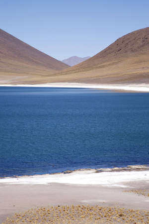 Lagunas Miscanti and Meniques in Atacama desert near Andesの写真素材