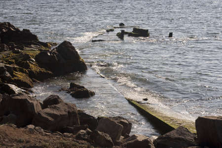 Valparaiso beach, Chileの写真素材