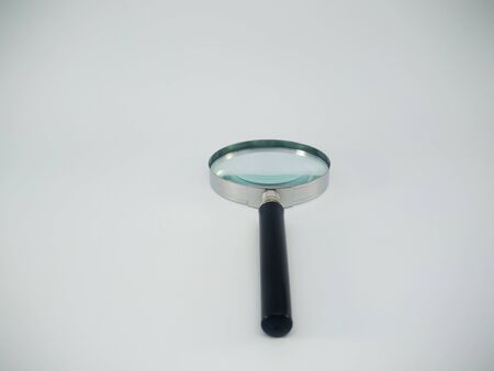 Isolated of Magnifier glass on white background and clipping path.-Image.の写真素材