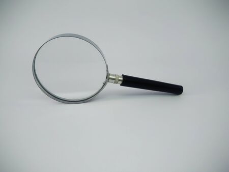 Isolated of Magnifier glass on white background and clipping path.-Image.の写真素材