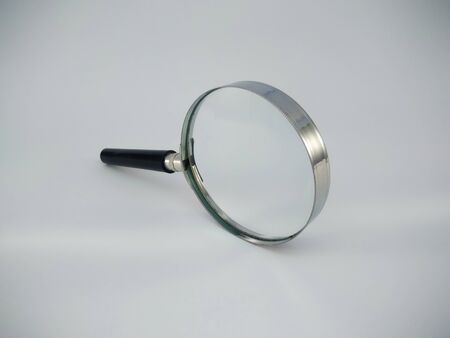 Isolated of Magnifier glass on white background and clipping path.-Image.の写真素材