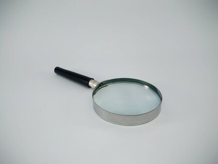Isolated of Magnifier glass on white background and clipping path.-Image.の写真素材