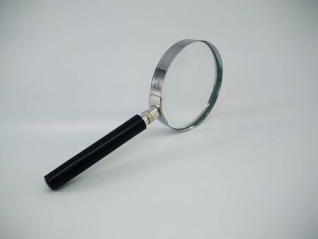 Isolated of Magnifier glass on white background and clipping path.-Image.の写真素材