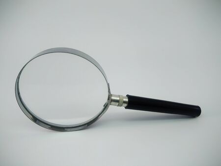 Isolated of Magnifier glass on white background and clipping path.-Image.の写真素材