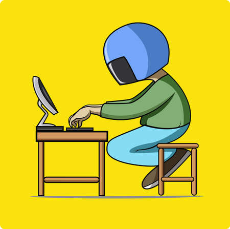 work safe at homeのイラスト素材
