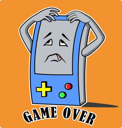 the game is complete and cannot be continuedのイラスト素材