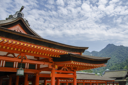 Itsukushima Shrine in Hiroshima, Japanのeditorial素材