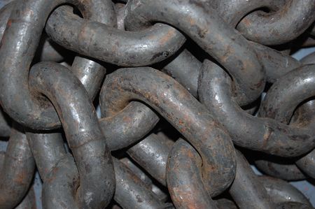 chain, piled up