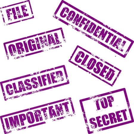 various office stampsのイラスト素材