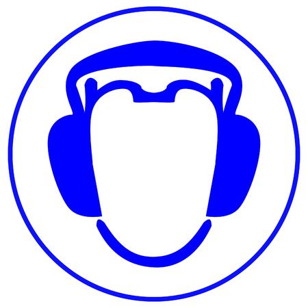 wear earmuffs or ear plugsのイラスト素材