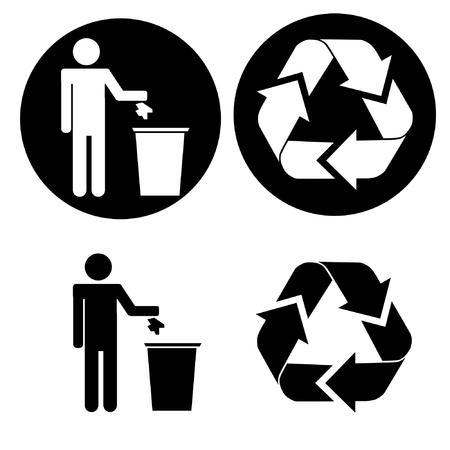 recycle iconsのイラスト素材