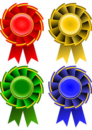 award ribbonsのイラスト素材