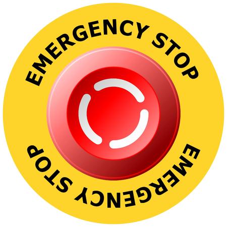 emergency stop buttonのイラスト素材