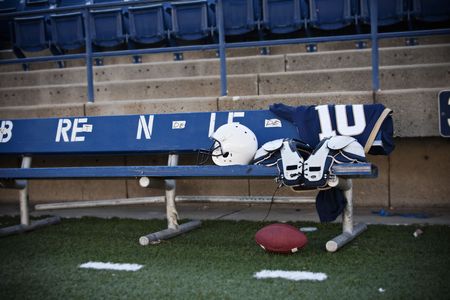 Football Stadium Sidelineの写真素材