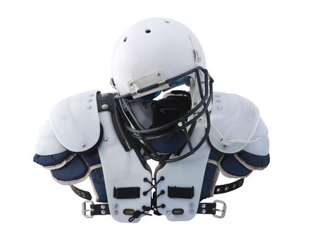 Football Helmet and shoulder Pads