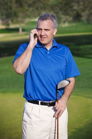 Doing Business on the Golf Course の写真素材