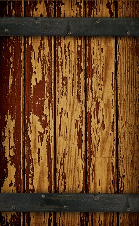 Dark Wood Barn Doorの写真素材