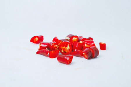 chili, bright colors on a white background