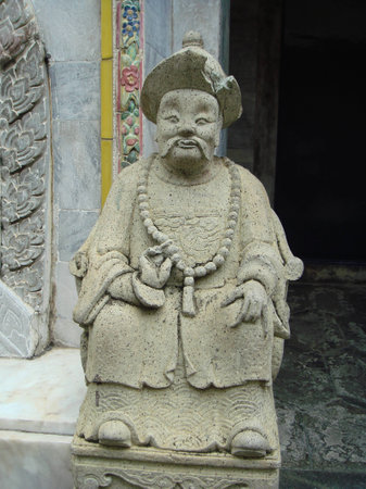Chinese statue at Pho temple, Bangkok, Thailandの写真素材