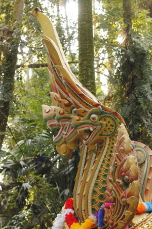 Serpent statueの写真素材