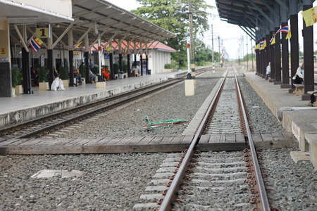 railroad tracksのeditorial素材