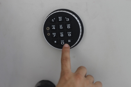 A computer key number ATM machineの写真素材