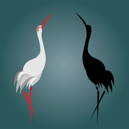 A illustration of a flamingoのイラスト素材