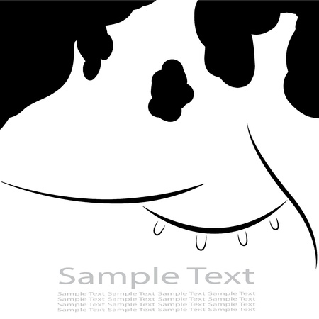 Milk banner. Cute cow background with udder.のイラスト素材