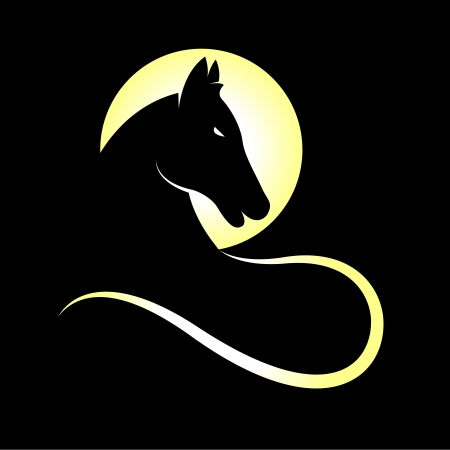 Vector image of an horse. Vector Illustratorのイラスト素材