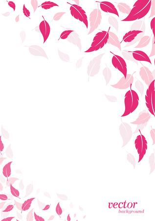 Abstract pink leaf background with place for your text.のイラスト素材