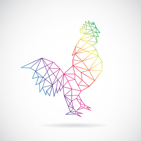 Vector design of cock on white backgroundのイラスト素材