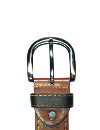 Image of buckle on white background.の写真素材