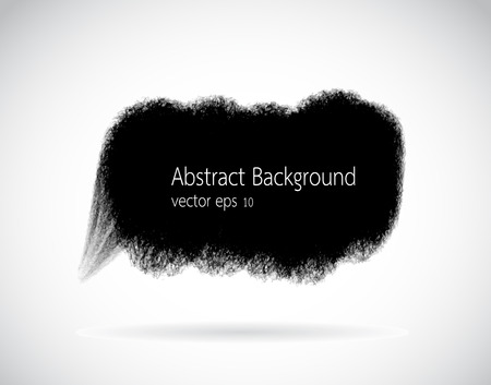 Black ink vector brush strokes on white backgroundのイラスト素材