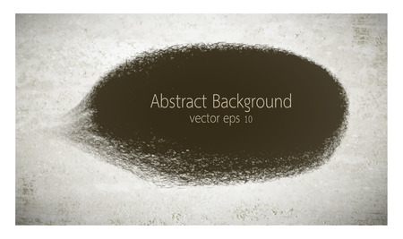 Brown ink vector brush strokes on gray backgroundのイラスト素材