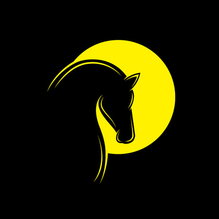 Vector image of an horse head. - Vector illustrationのイラスト素材