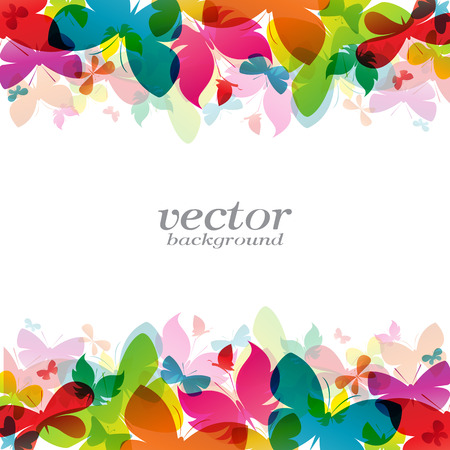 Butterfly design on white background - Vector Illustration, backgroundのイラスト素材