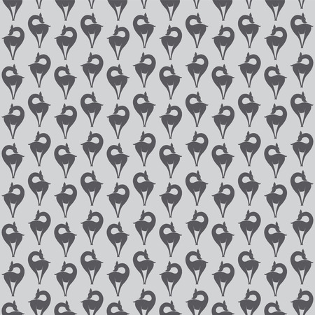 Deer vector art background design for fabric and decor. Seamless patternのイラスト素材