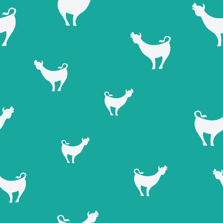 Cow vector art background design for fabric and decor. Seamless patternのイラスト素材