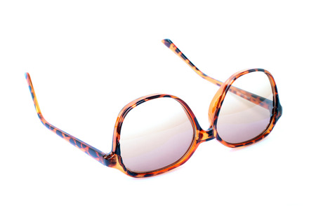 Image of sunglasses on a white background.の写真素材