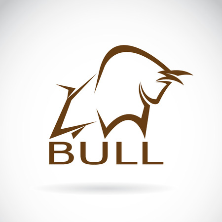 image of an bull design on a white backgroundのイラスト素材