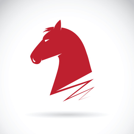Vector of a horse haed on white background.のイラスト素材