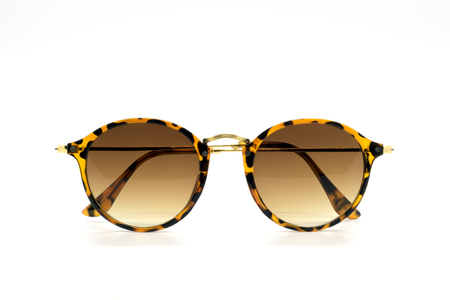Modern fashionable sunglasses isolated on white background, Glassesの写真素材