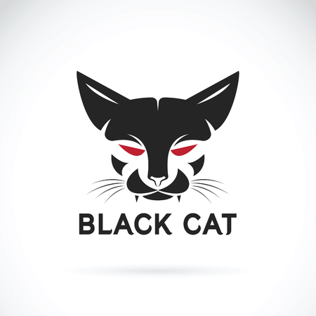 Vector of a cat face design on white background. Pet Animal.のイラスト素材