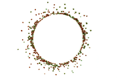 Small fish feed on whiteの写真素材