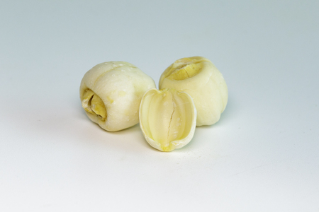 Image of lotus seed on the whiteの写真素材