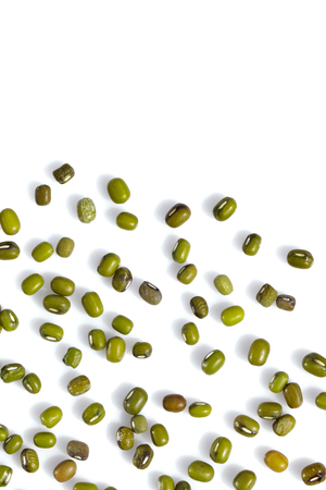 Image of mung bean on whiteの写真素材