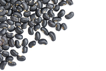 Image of black beans on whiteの写真素材